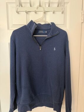 Ralph Lauren Polo Navy Half-Zip Pullover Sweater